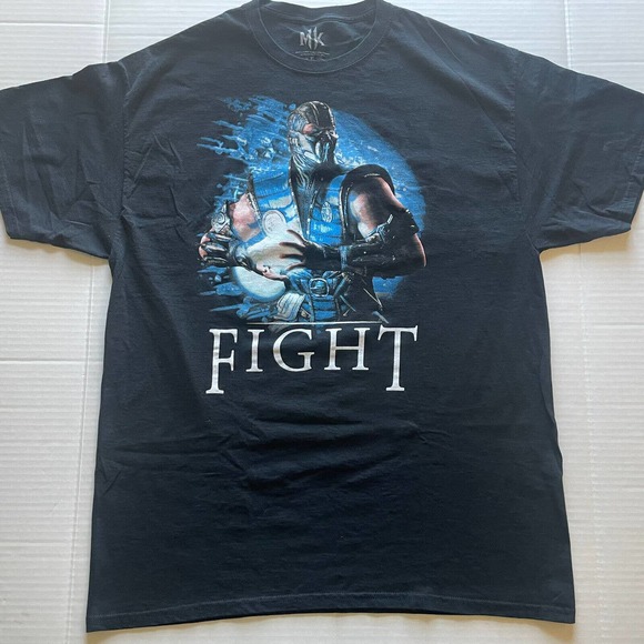 Street Fighter Mortal Combat T-Shirt Size XL Black - Picture 1 of 8